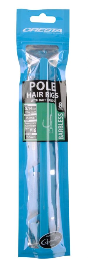 Cresta Pole Hair Rigs + Band Barbless