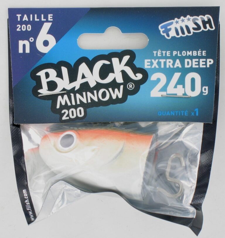 Black Minnow 200 Jigkop Extra Deep 240 gram